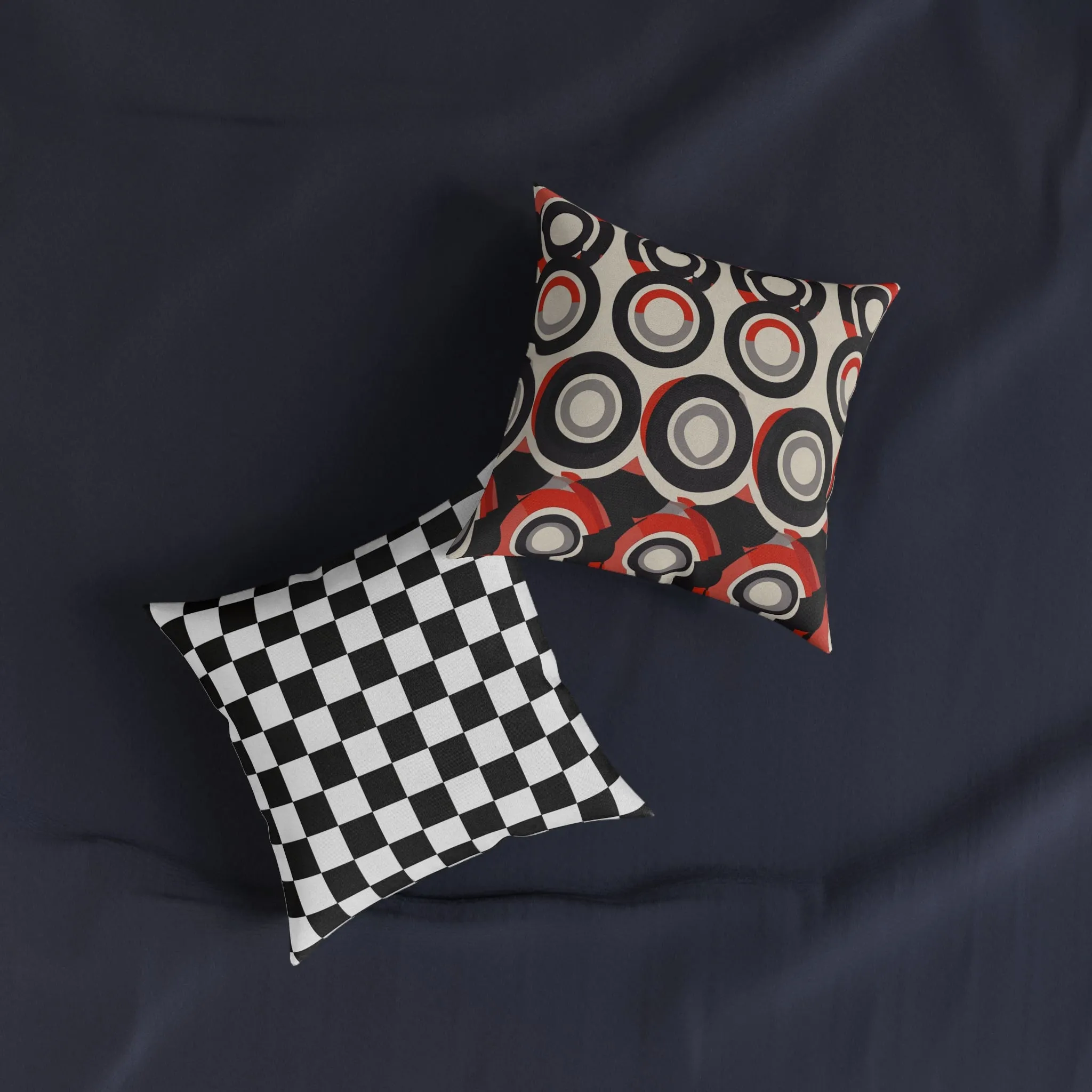 1960's Retro 2 - Square Pillow - UK