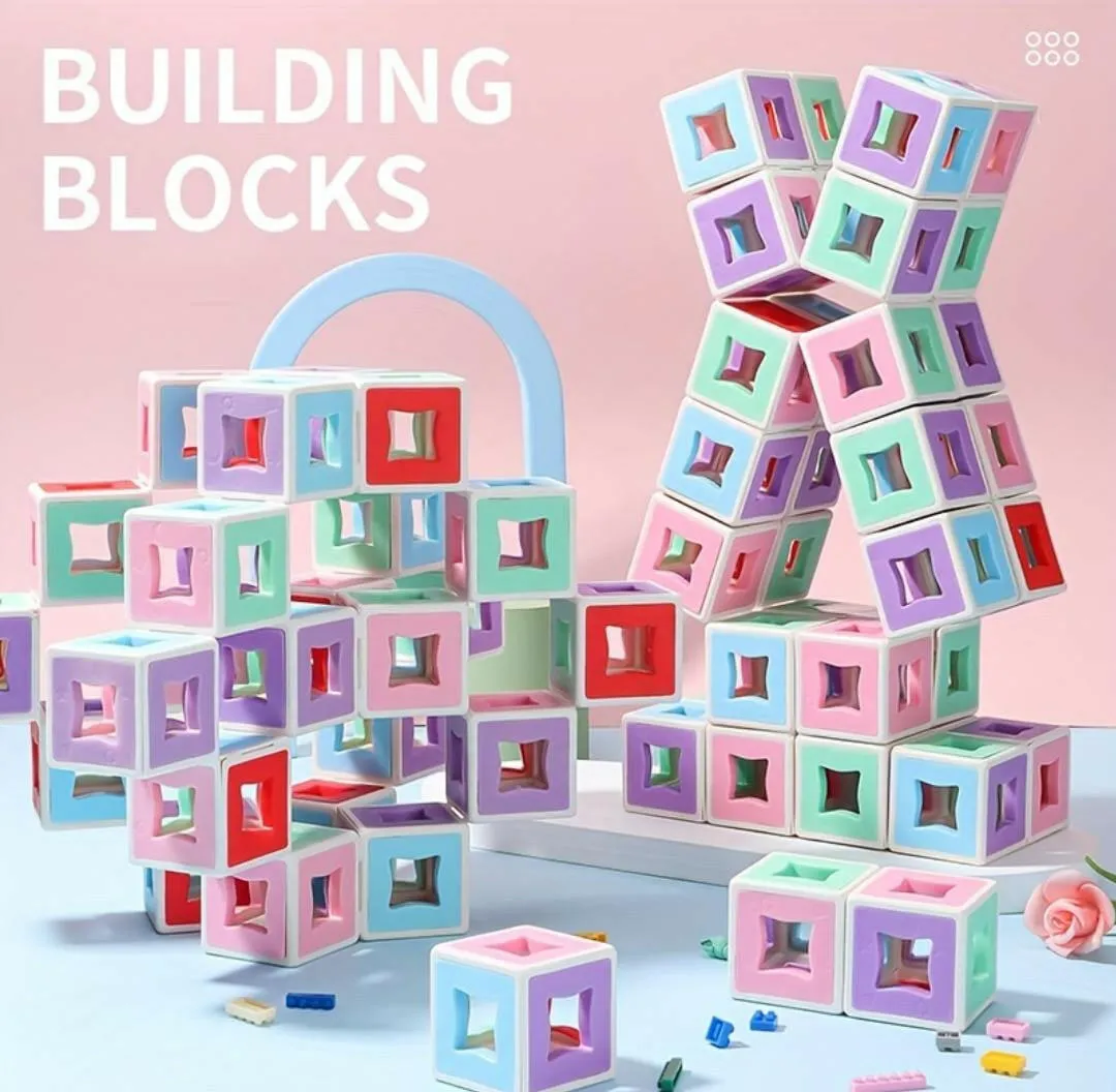 3D Transform Movable Shape Building Blocks - 180 Pieces