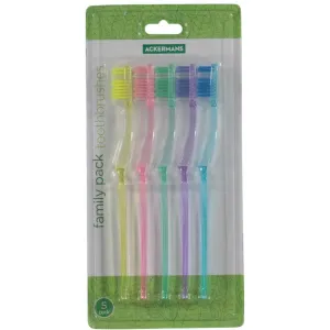 5 Pack Family Toothbrushes