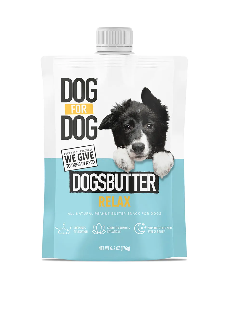 All-Natural Relax DogsButter 6.2oz Pouch Bundle