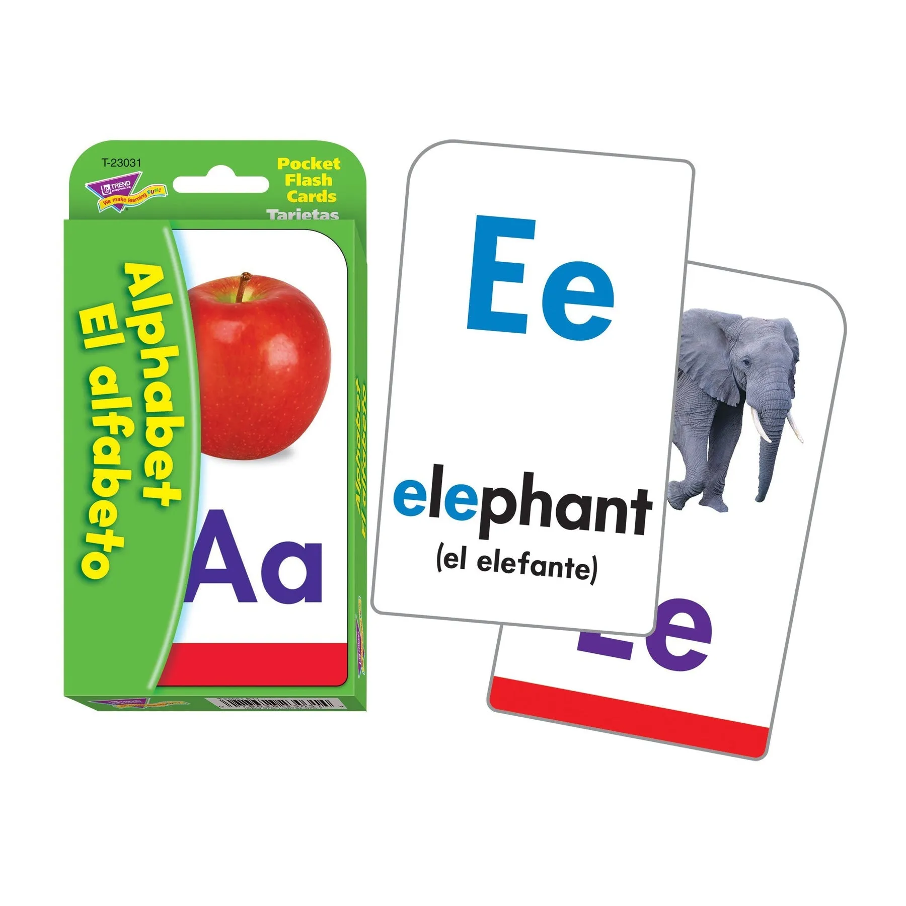 Alphabet/El Alfabeto (English/Spanish) Pocket Flash Cards