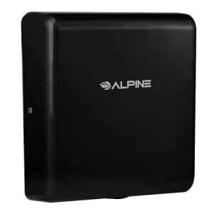 ALPINE® 405-10-BLA WILLOW™ ADA Compliant Black Stainless Steel High-Speed Hand Dryer