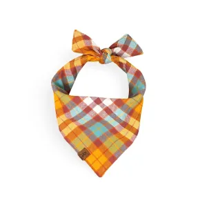 Autumn Plaid Flannel Dog Bandana