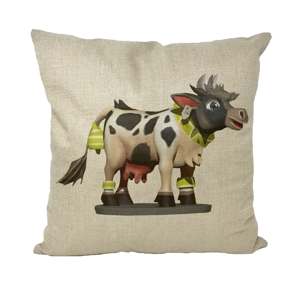 Black and White Cow Throw Pillows