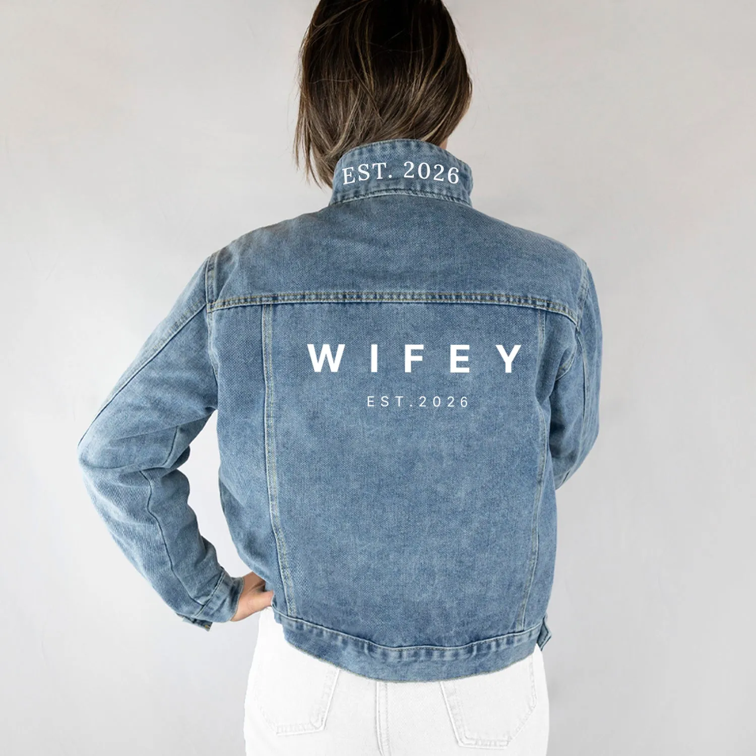 (Blue Denim) Future Mrs Jean Jacket