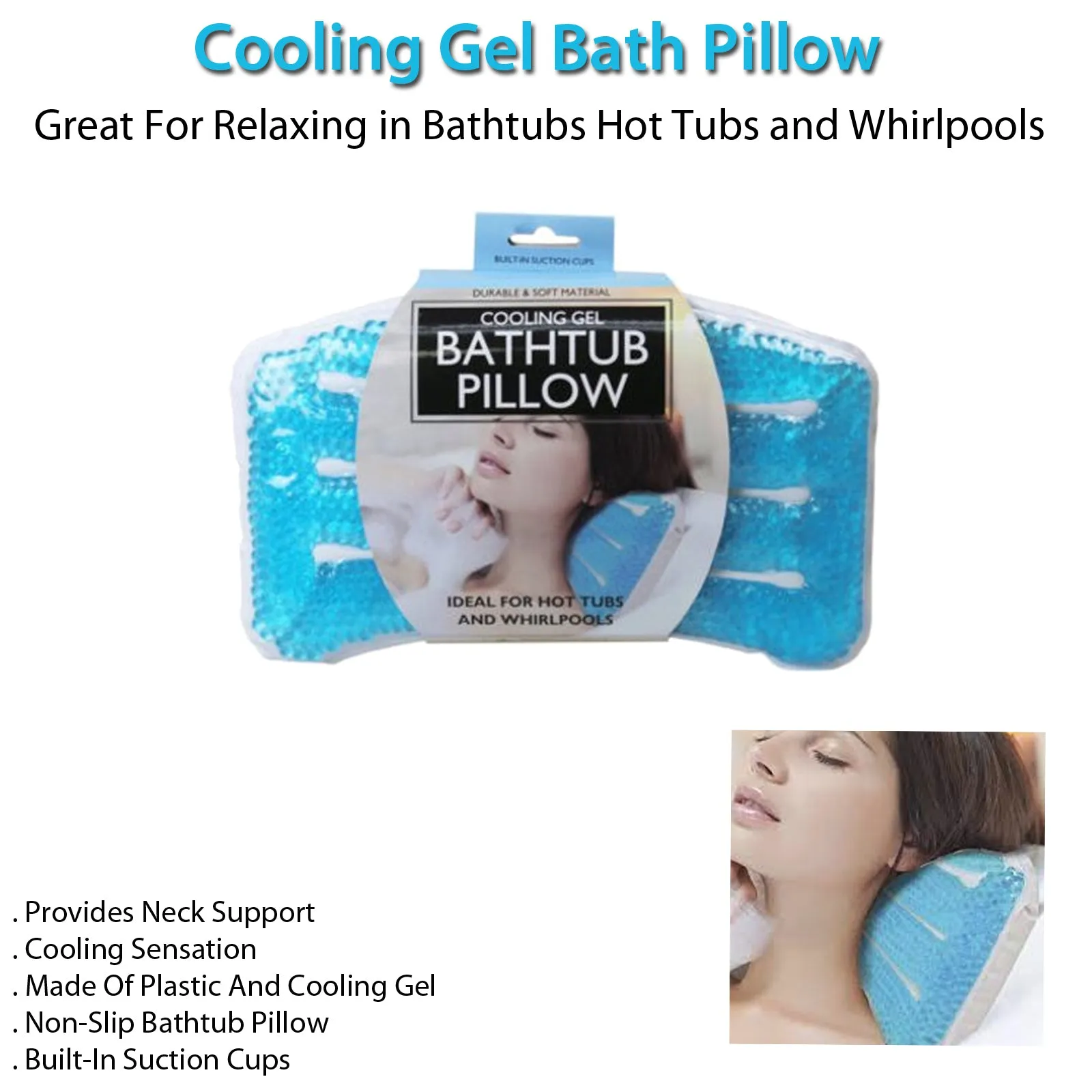 Cooling Gel Bath Pillow