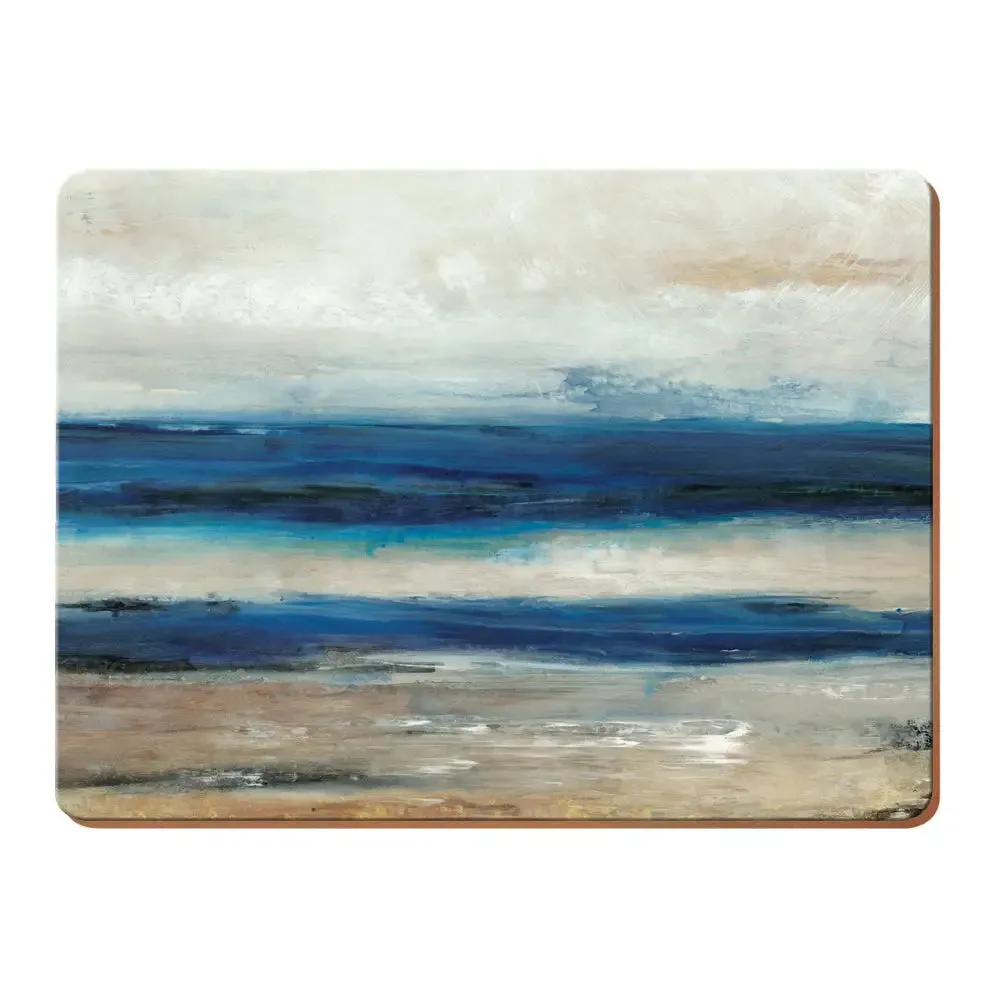 Creative Tops Abstract Blue Pack Of 6 Premium Coasters/Placemats