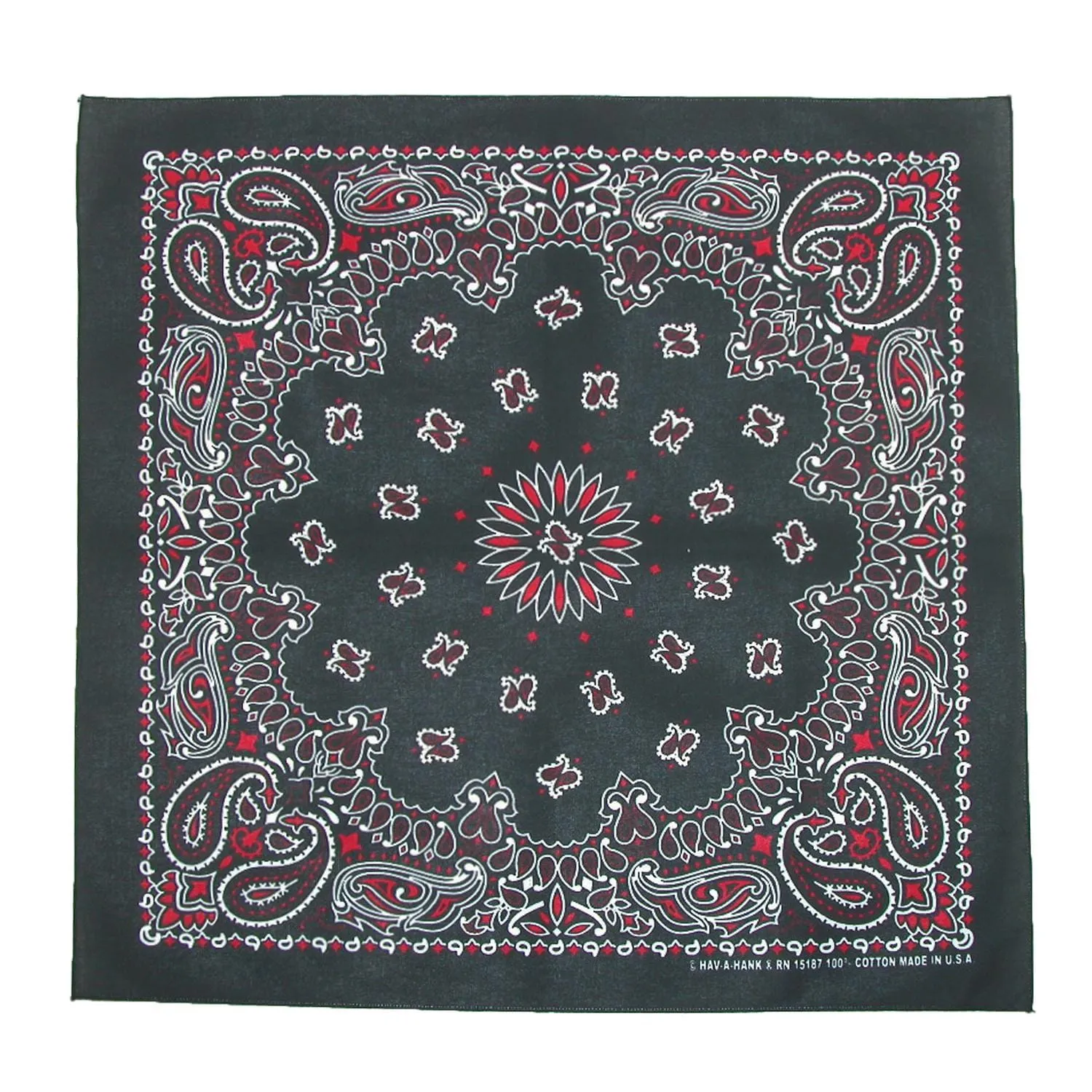 CTM® Multi Color Paisley Bandana