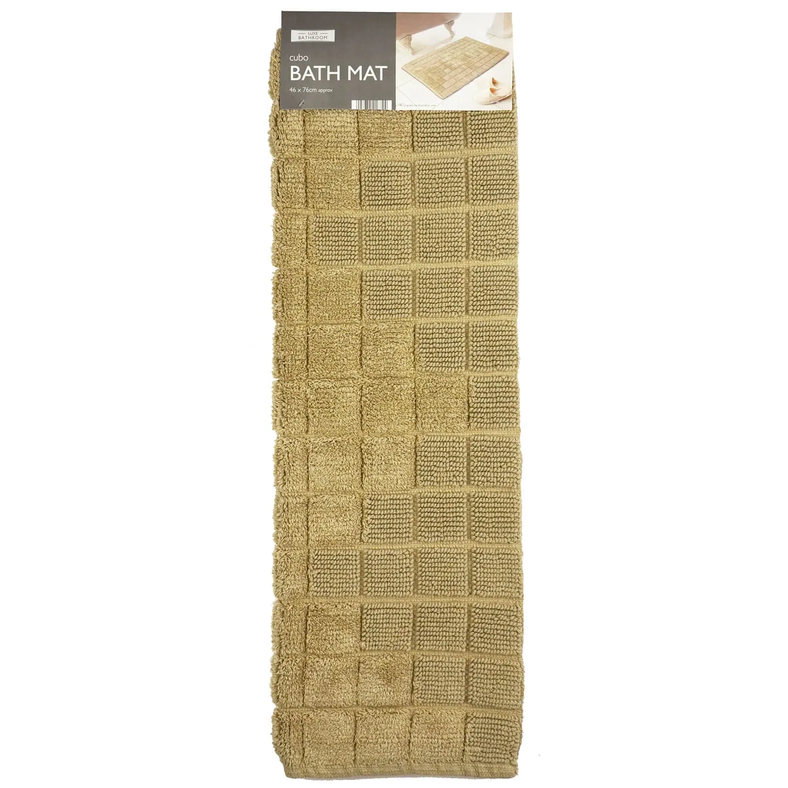 Cubo Bath Mat Thick Pile Absorbent 100% Cotton 76 x 46cm