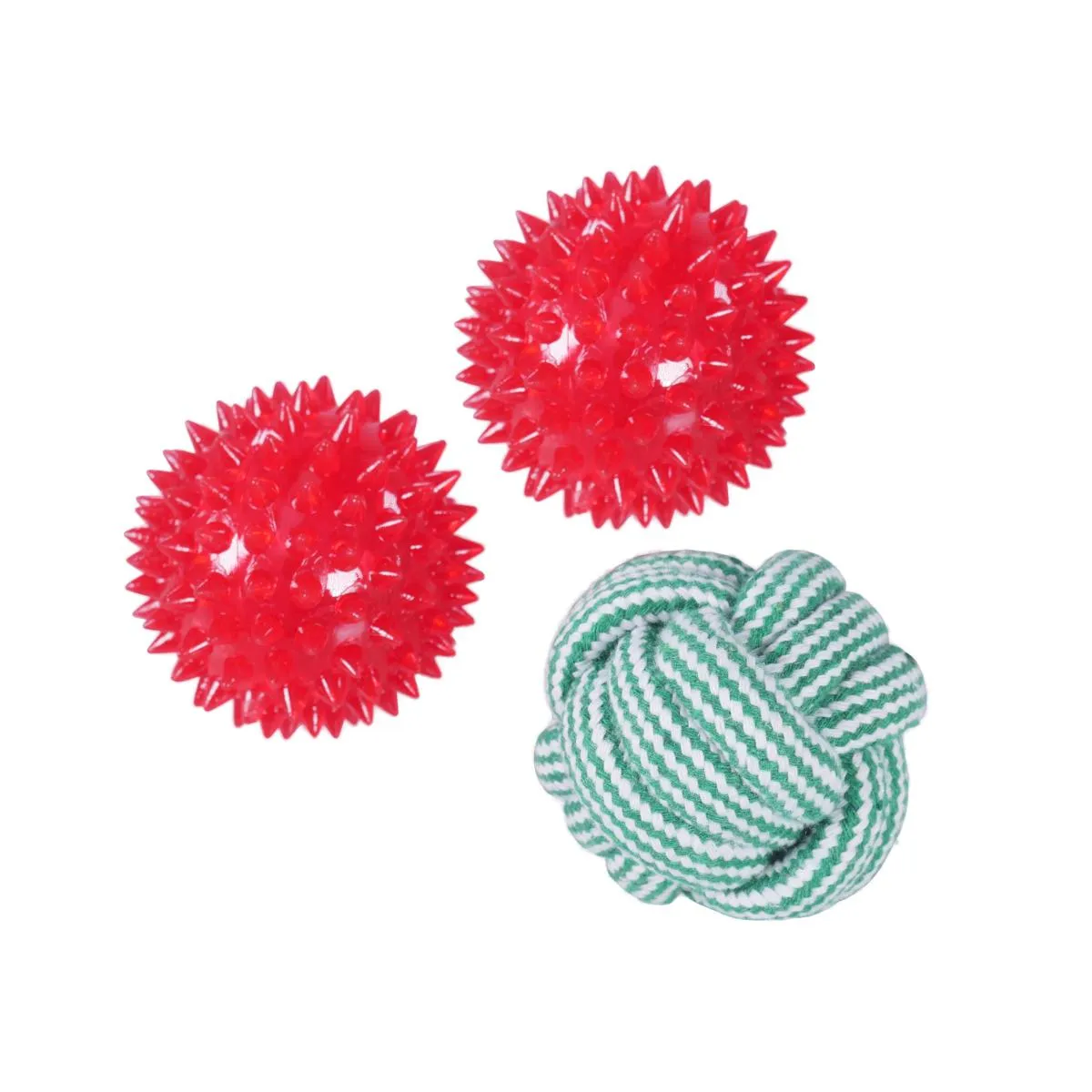 Cupid & Comet | Festive Dog Toy Pack | Tennis Ball Christmas Cracker Gift Set - 3 Balls