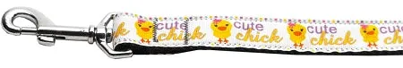 Cute Chick Nylon Dog Leash 5-8 Inch Wide 4ft Long