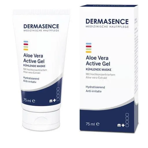 DERMASENCE Aloe Vera Active Gel, Anti-irritant and cooling mask