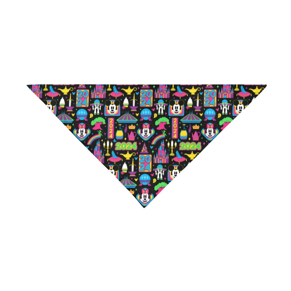 Disney 2024 Dark Pet Dog Bandana