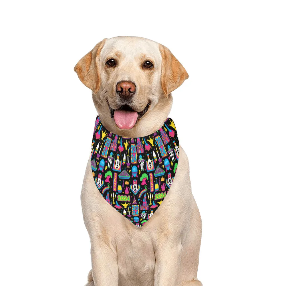 Disney 2024 Dark Pet Dog Bandana