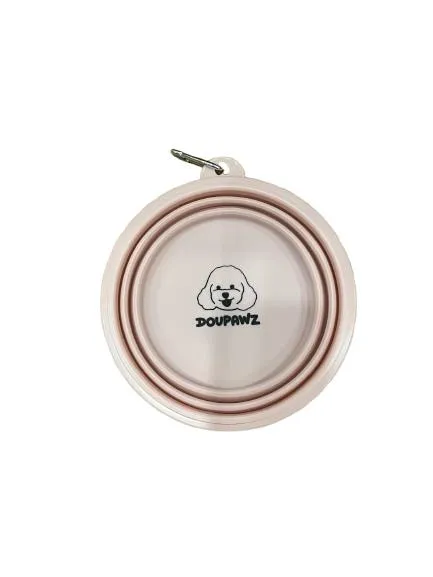 Doupaws Silicone Foldable Travel Bowl for Dogs and Cats