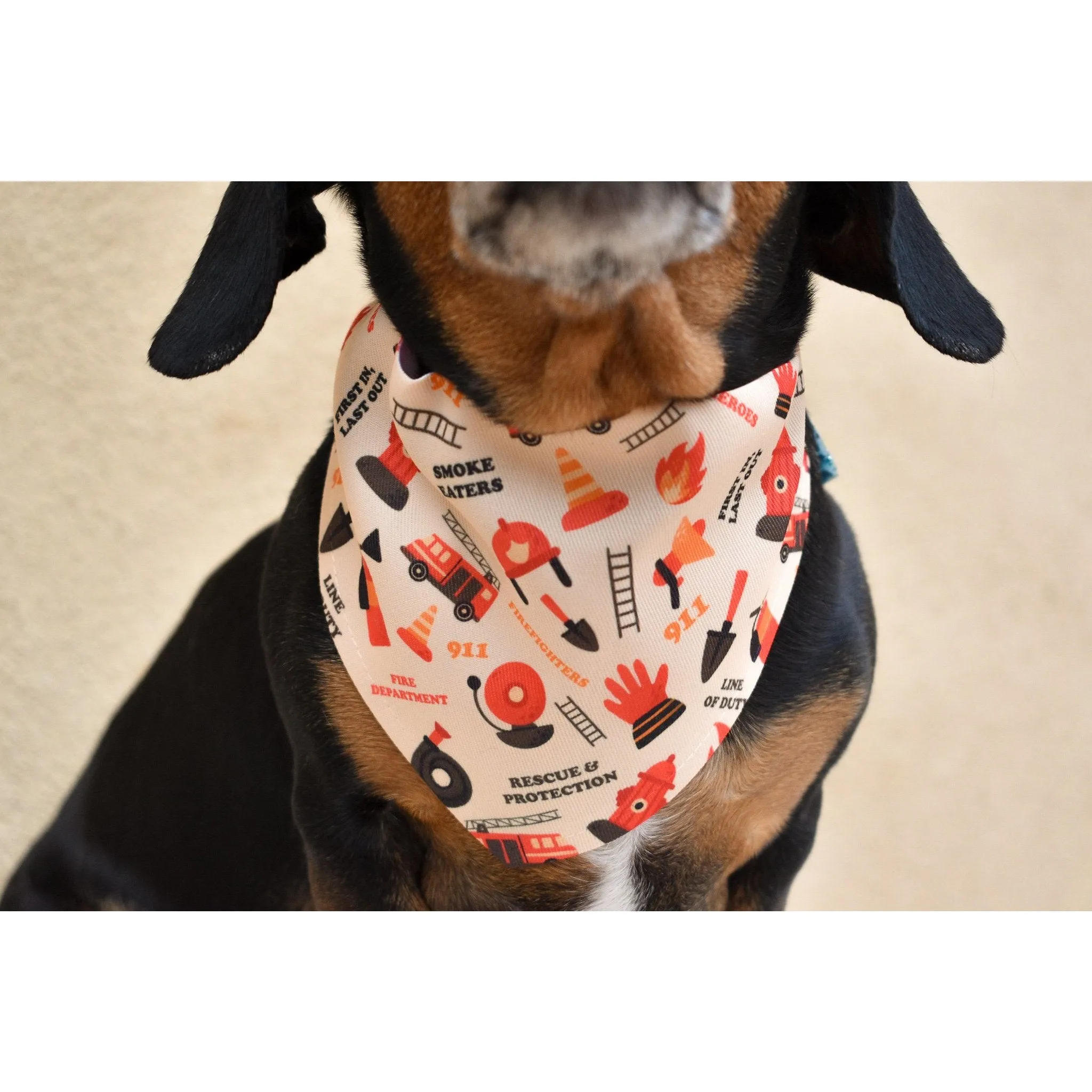 Firefighter Dog Bandana