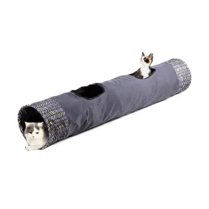 Foldable Crinkle Play Cat Tunnel with 2 Windows