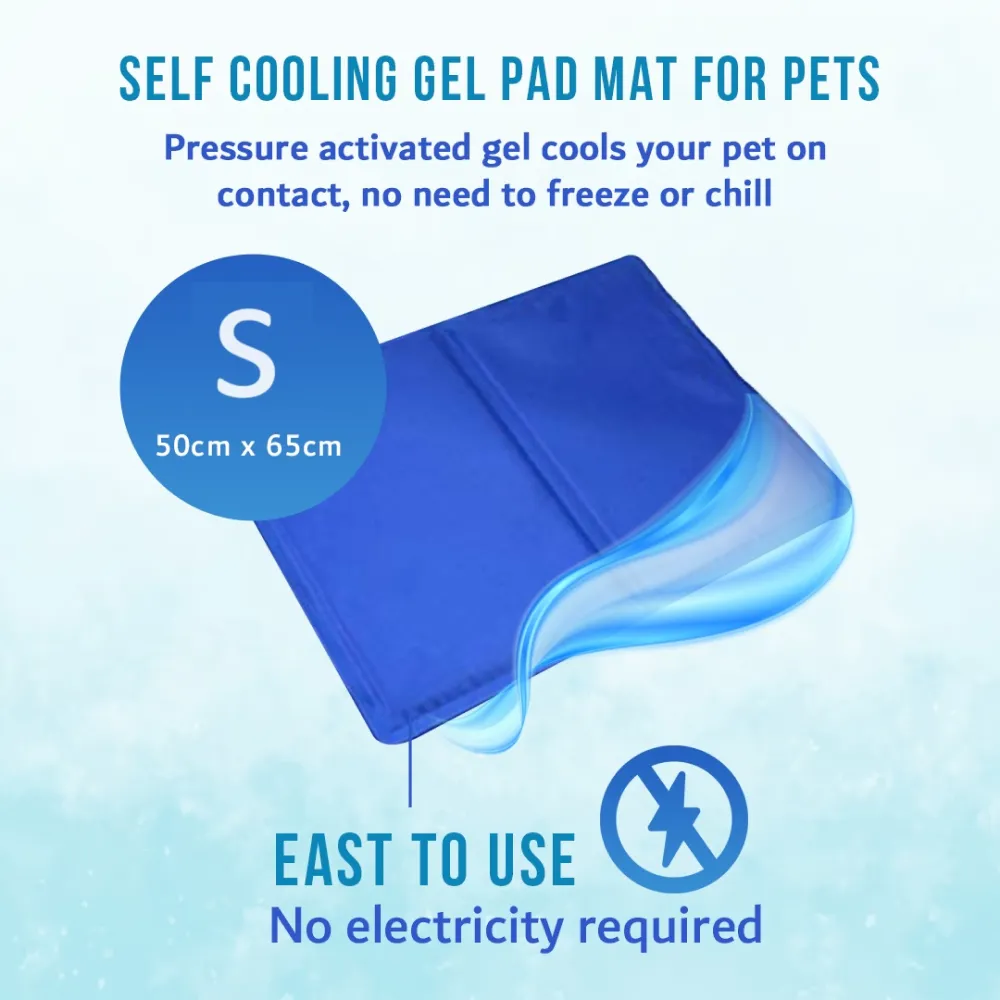 Goofy Tails Pressure Activated Cooling Mat for Dogs and Cats (Blue)