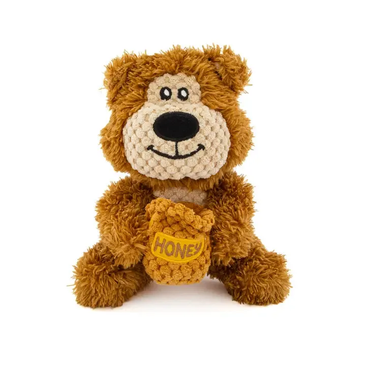 Guru Pet Loveys Bear Plush Dog Toy