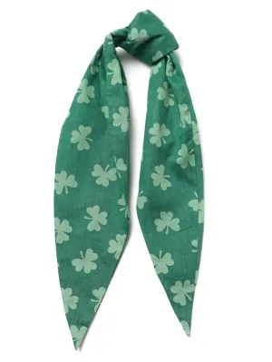 Hair Wrap - Shamrock Green Plaid Reversible