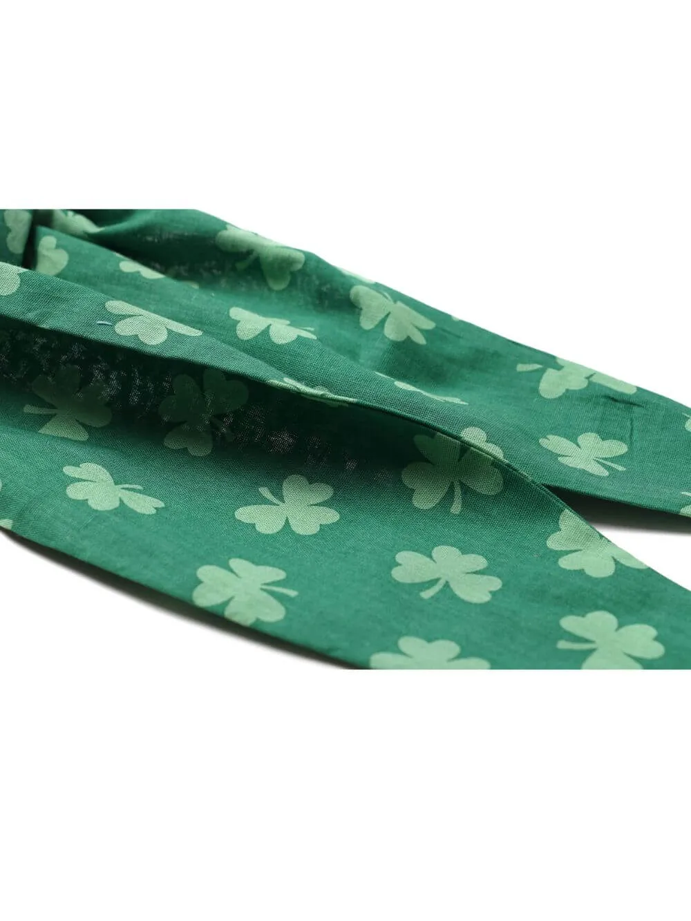 Hair Wrap - Shamrock Green Plaid Reversible