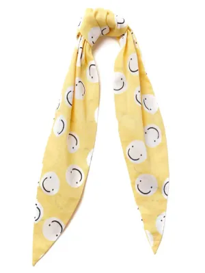 Hair Wrap - Smile Face Friends Yellow