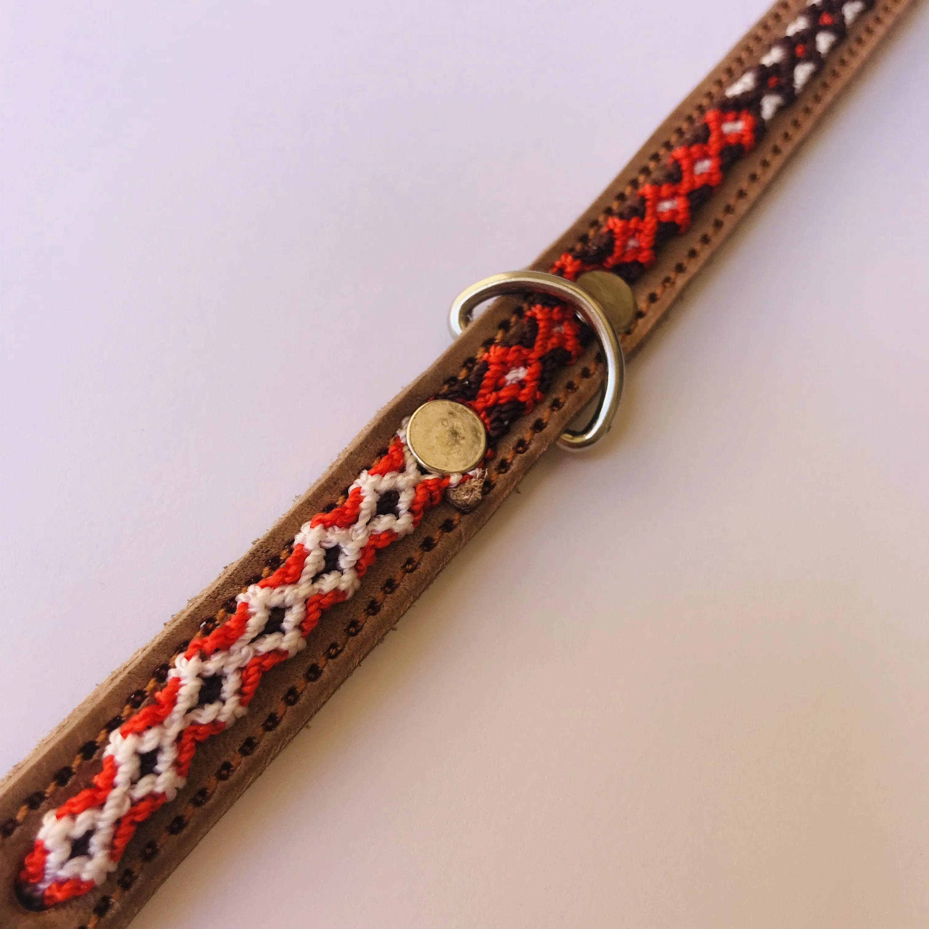 Hand Woven Dog Collar Size Small