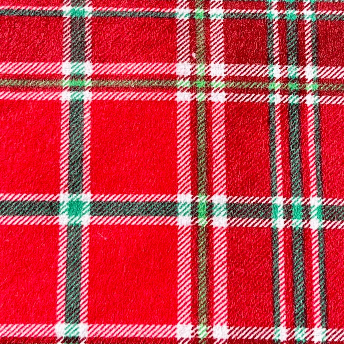 Holly Jolly Flannel Dog Bandana Christmas Plaid | Personalized with Pets Name - SOLD OUT