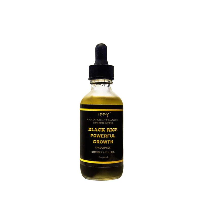 IPPY BEAUTY Black Rice Powerful Growth Oil 2oz