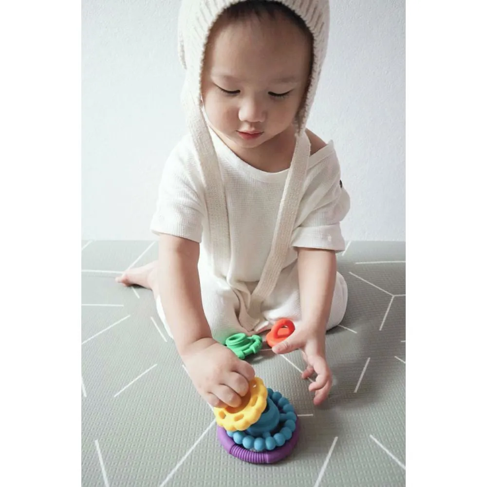 Jellystone Designs Rainbow Stacker & Teether - Rainbow