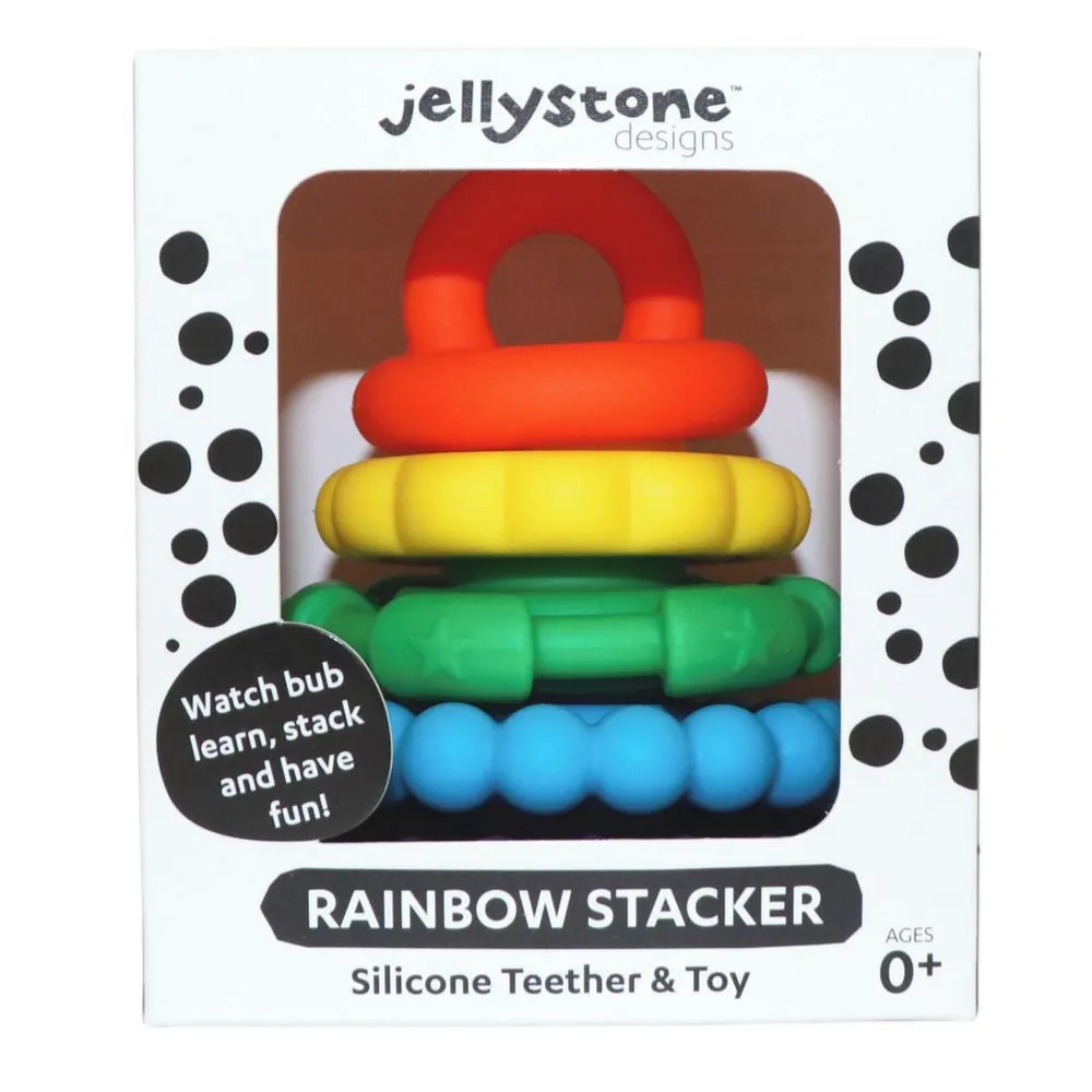 Jellystone Designs Rainbow Stacker & Teether - Rainbow