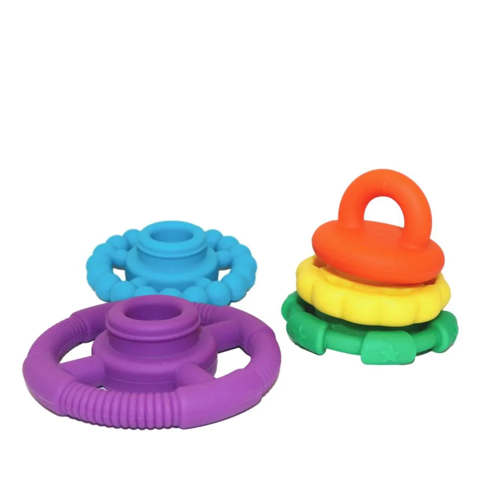 Jellystone Designs Rainbow Stacker & Teether - Rainbow