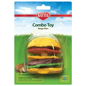 Kaytee Combo Toy, Crispy & Wood Hamburger