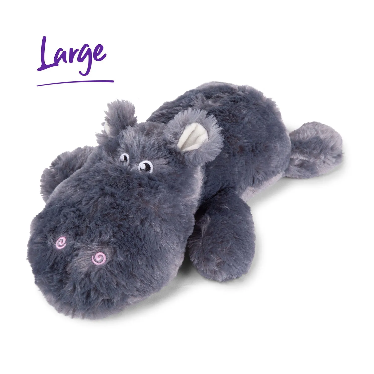 Kazoo Furries Lazy Hippo Plush Dog Toy