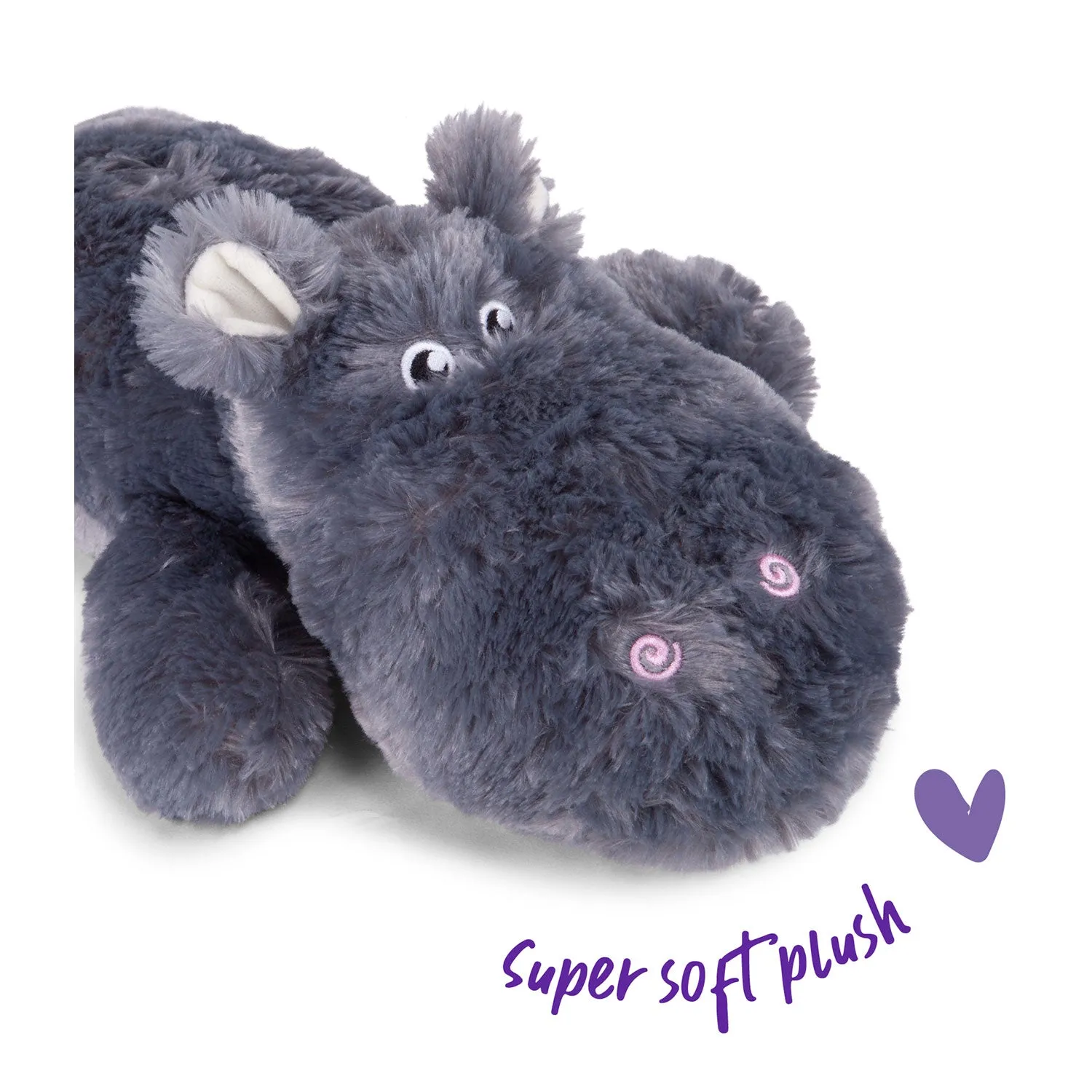 Kazoo Furries Lazy Hippo Plush Dog Toy