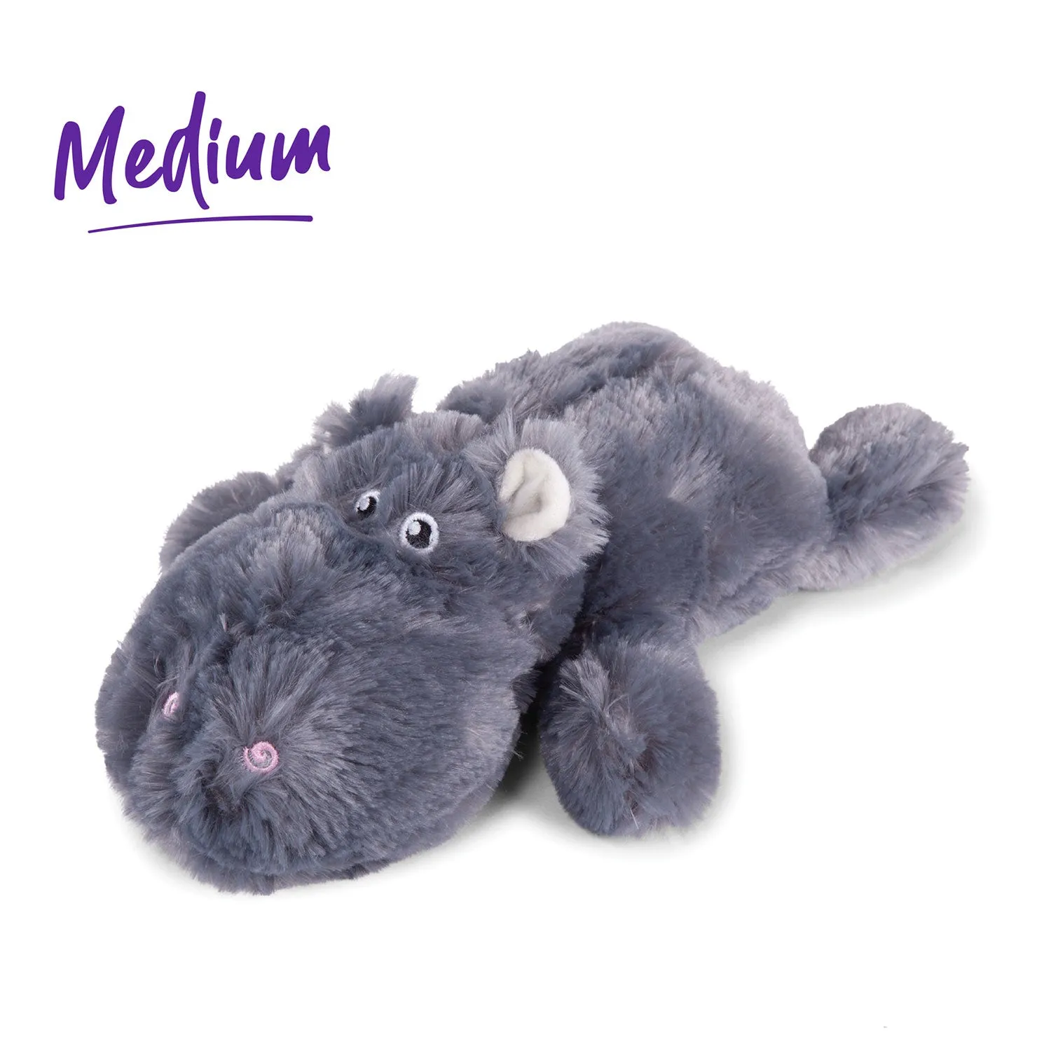 Kazoo Furries Lazy Hippo Plush Dog Toy