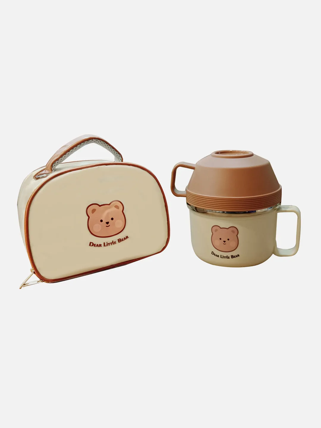 Little Surprise Box Dual Handle Soup /Noodles Lunch Box with matching Cover