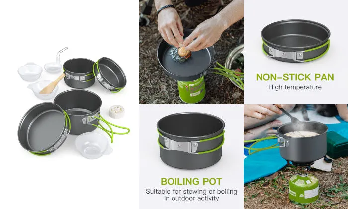 Lixada Portable Outdoor Tableware Camping Cookware