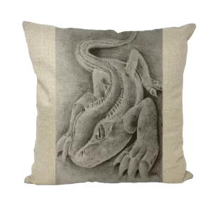 Lizzy the Lizard Throw Pillows