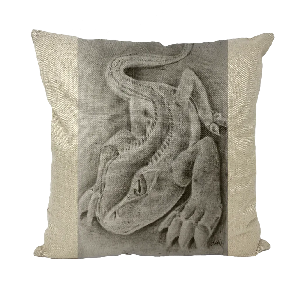 Lizzy the Lizard Throw Pillows