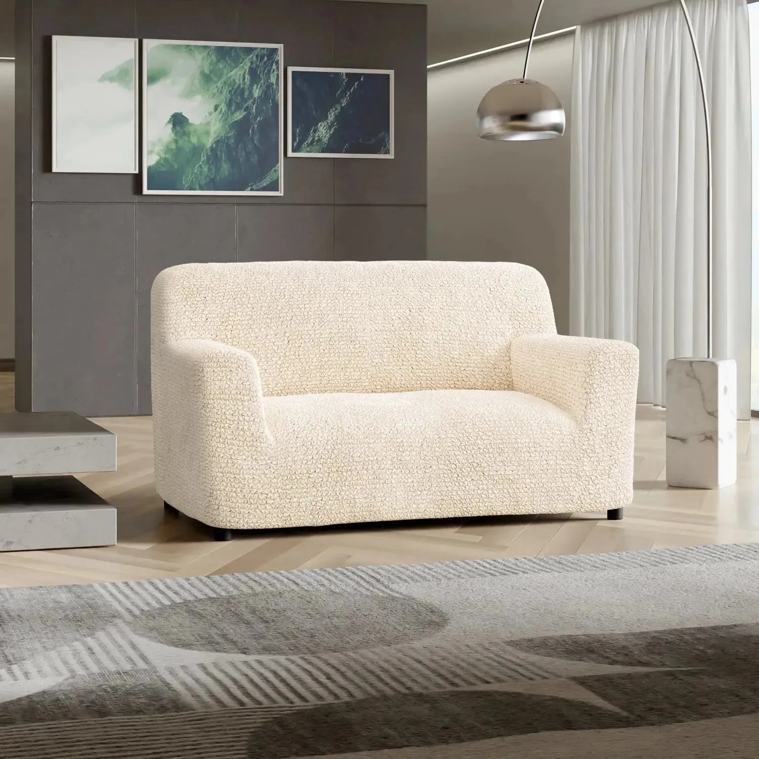 Loveseat 2 Seater Slipcover, Microfibra Collection