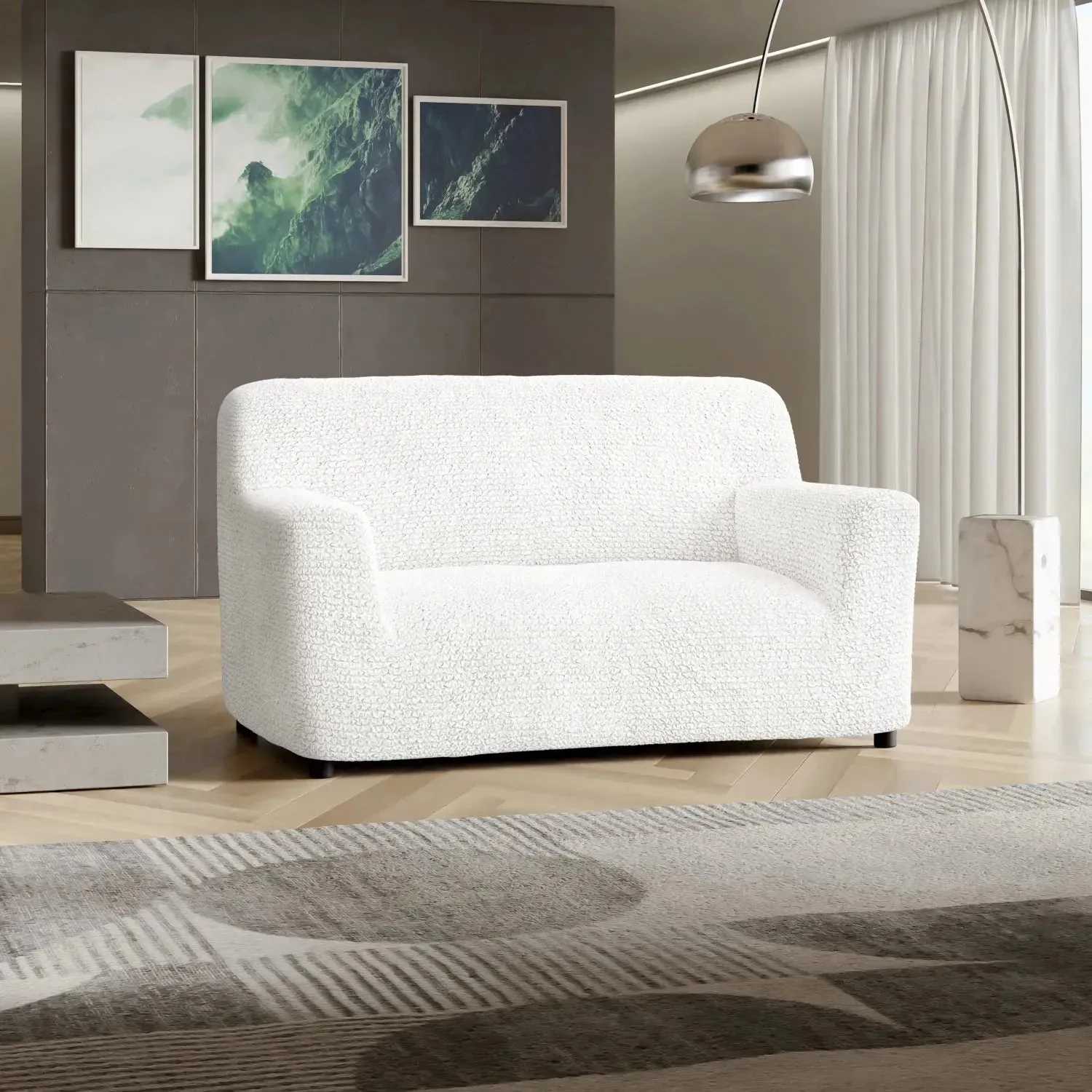 Loveseat 2 Seater Slipcover, Microfibra Collection