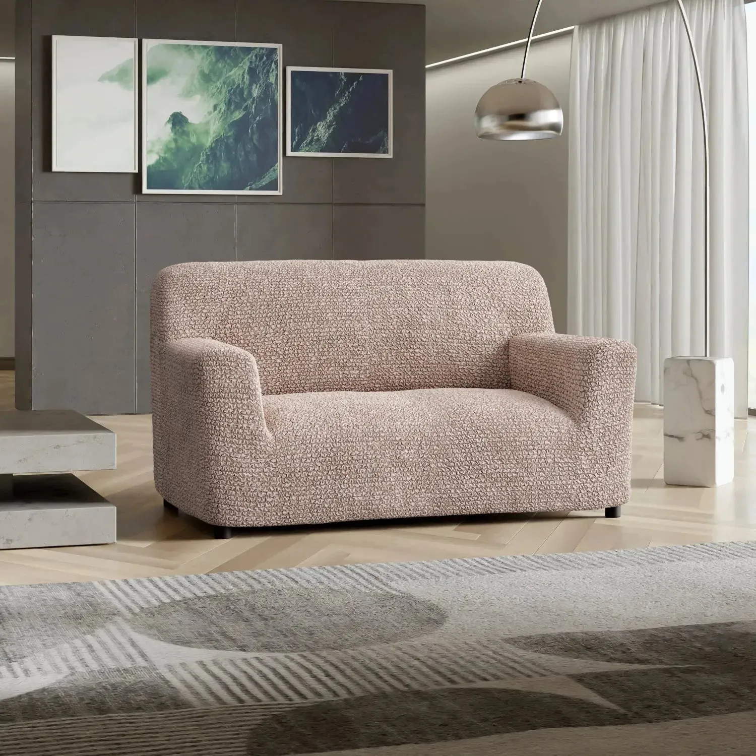 Loveseat 2 Seater Slipcover, Microfibra Collection