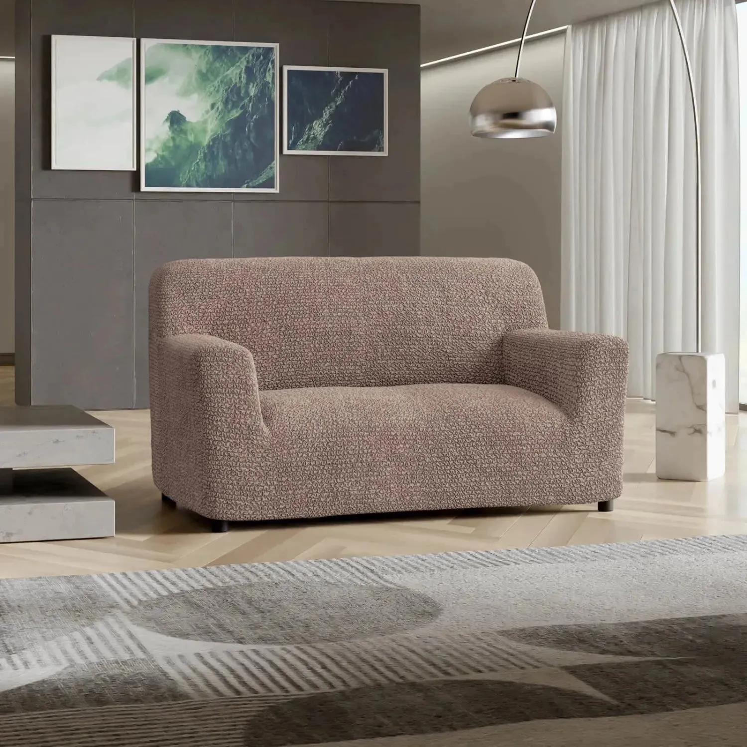 Loveseat 2 Seater Slipcover, Microfibra Collection