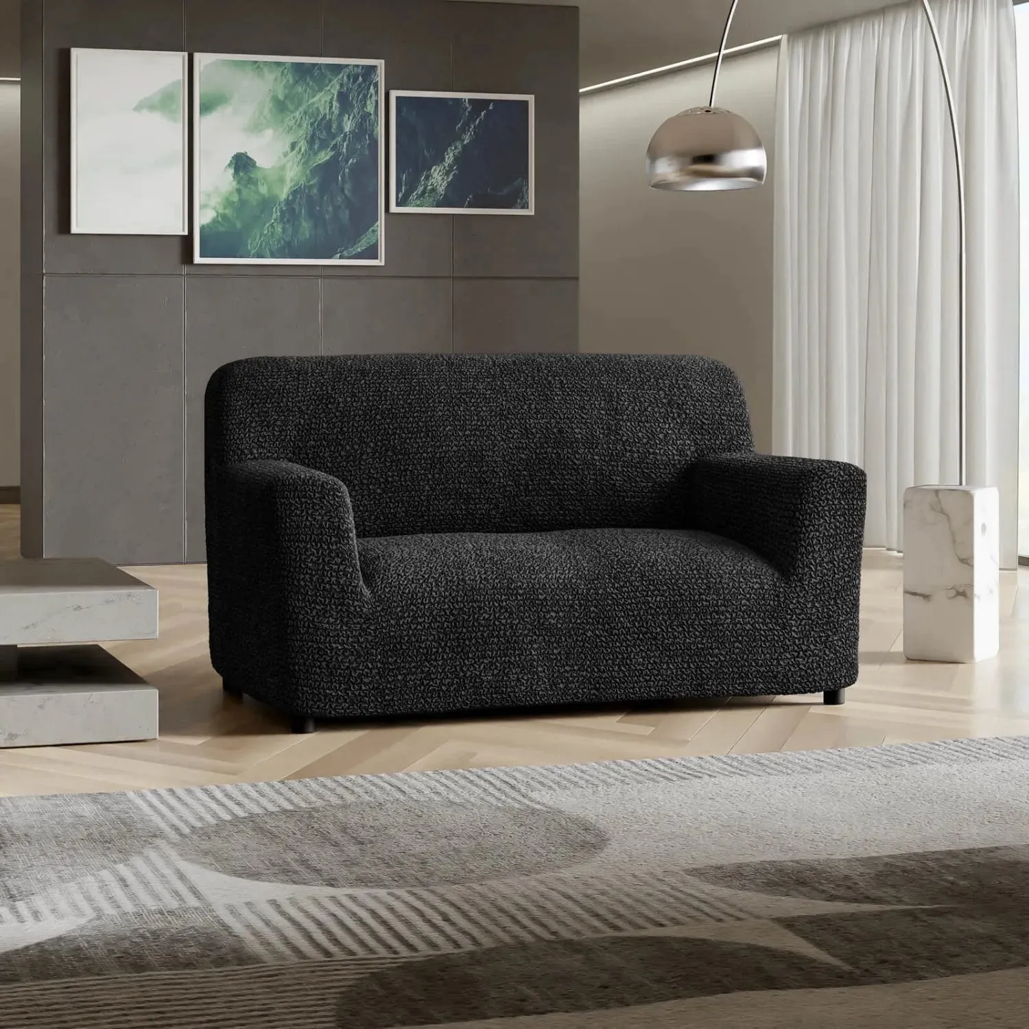 Loveseat 2 Seater Slipcover, Microfibra Collection