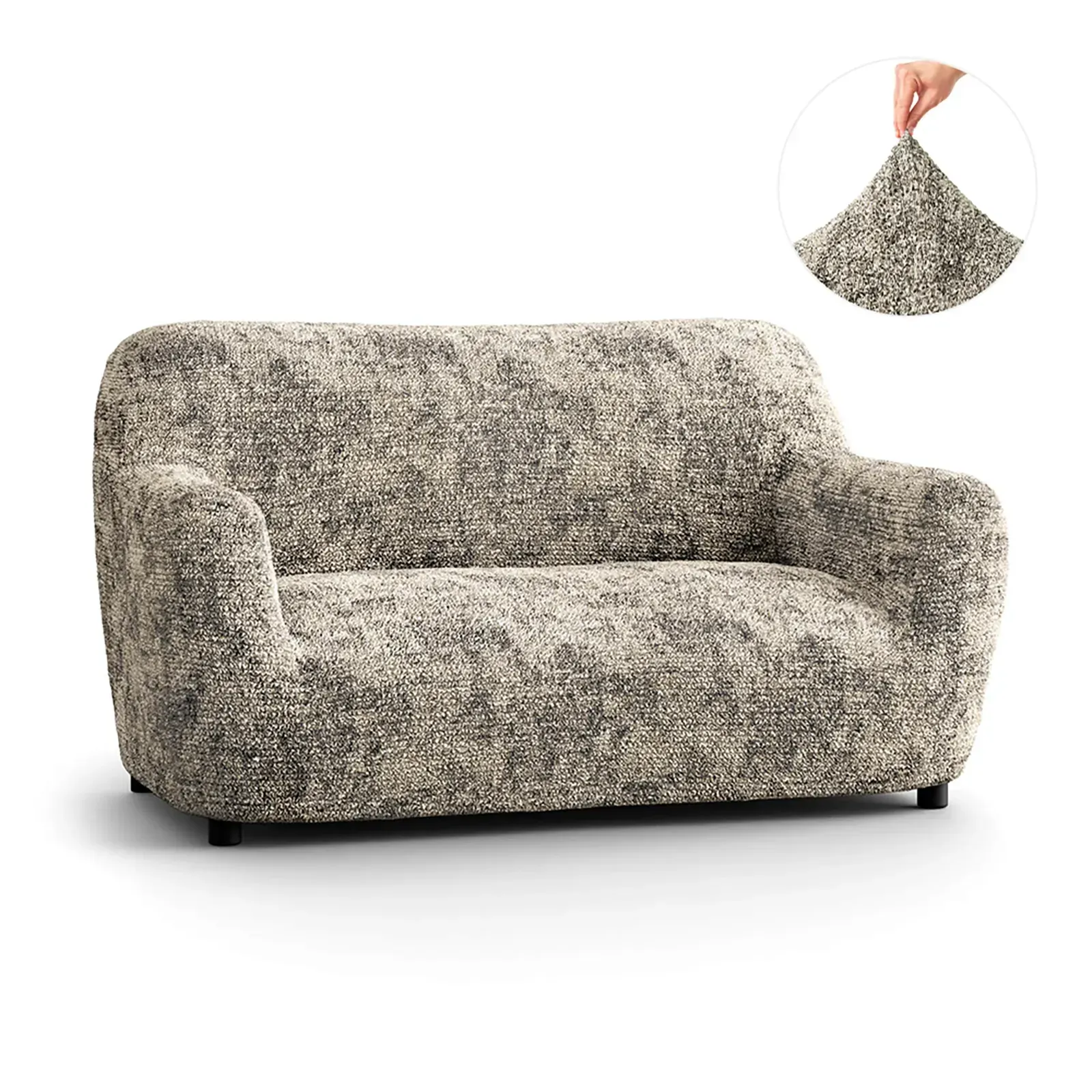 Loveseat 2 Seater Slipcover, Microfibra Printed Collection