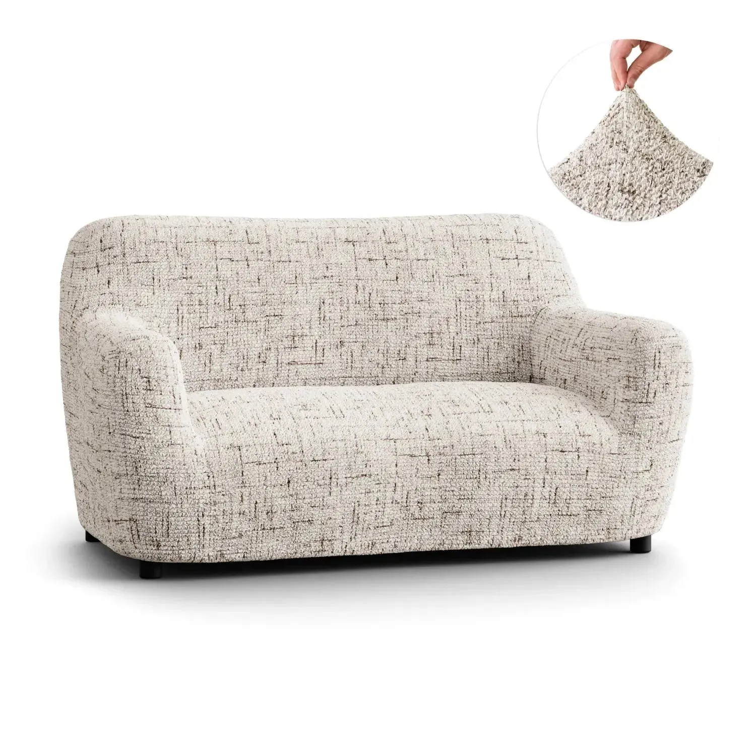 Loveseat 2 Seater Slipcover, Microfibra Printed Collection