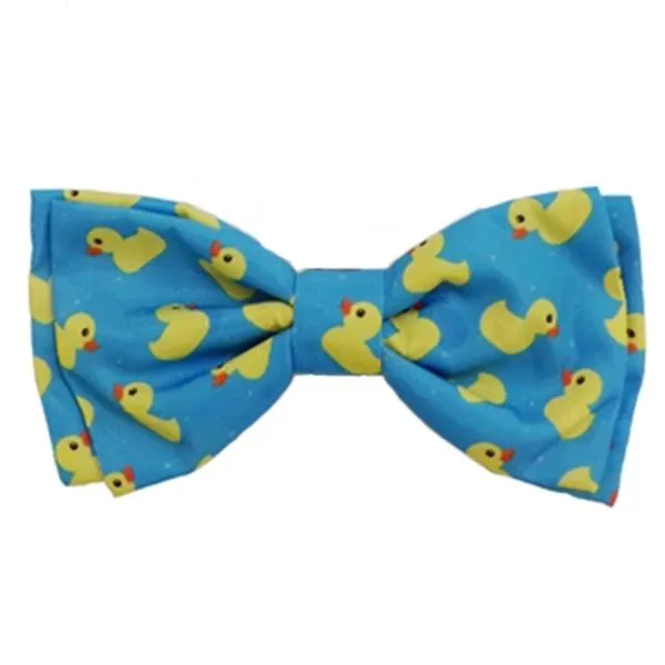 Lucky Ducky Dog Collar Bow Tie