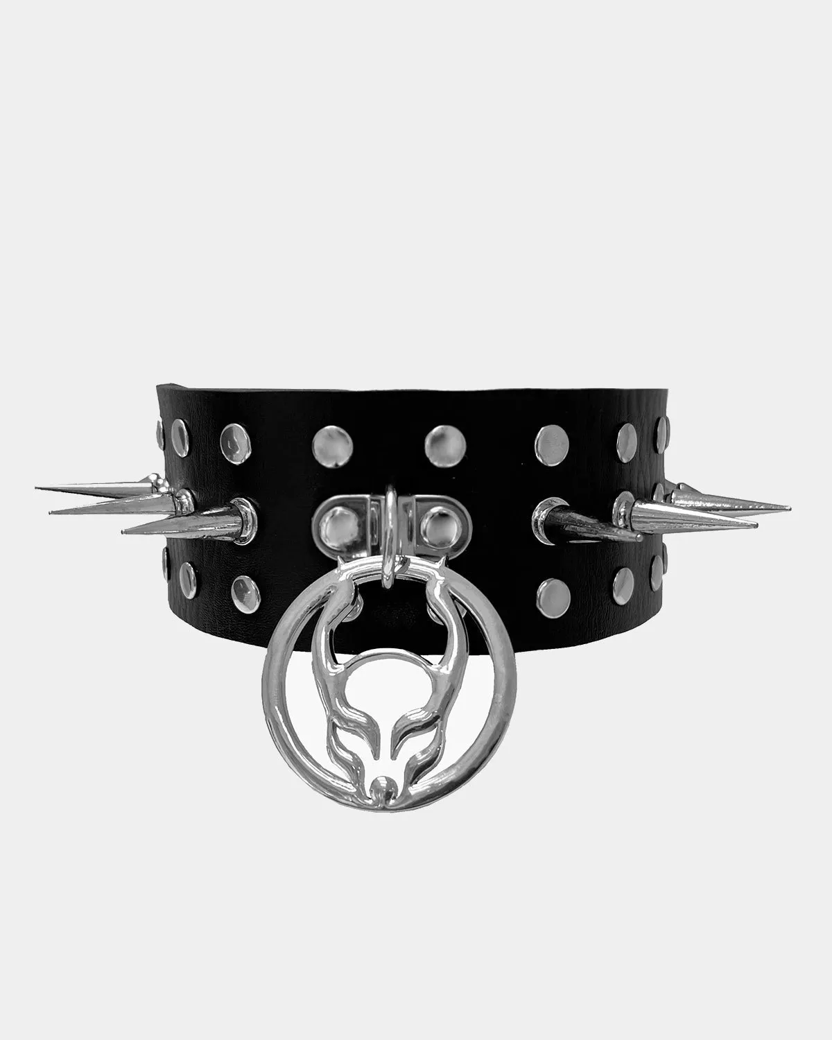 MULTI SPIKE LOGO COLLAR - XXX