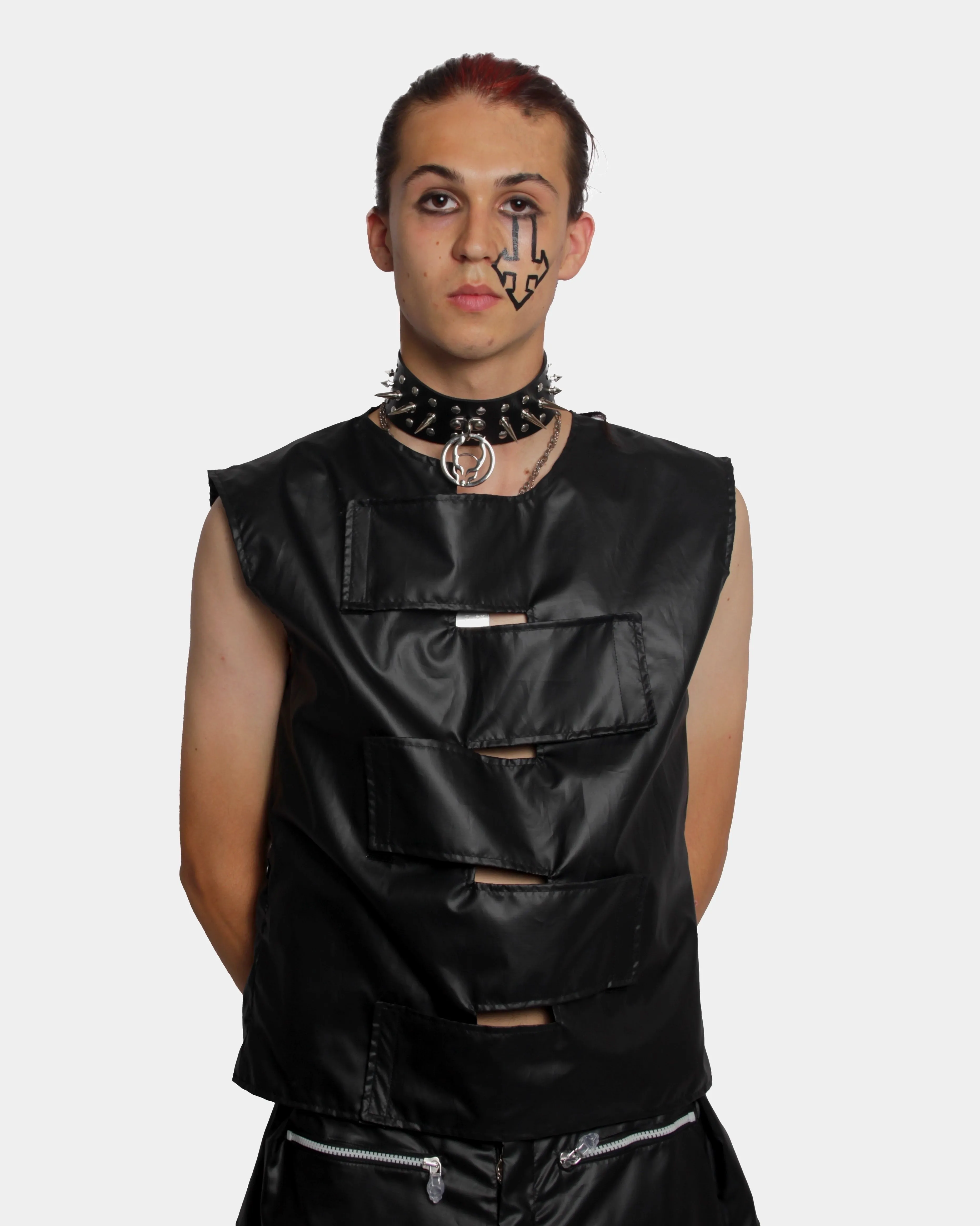 MULTI SPIKE LOGO COLLAR - XXX